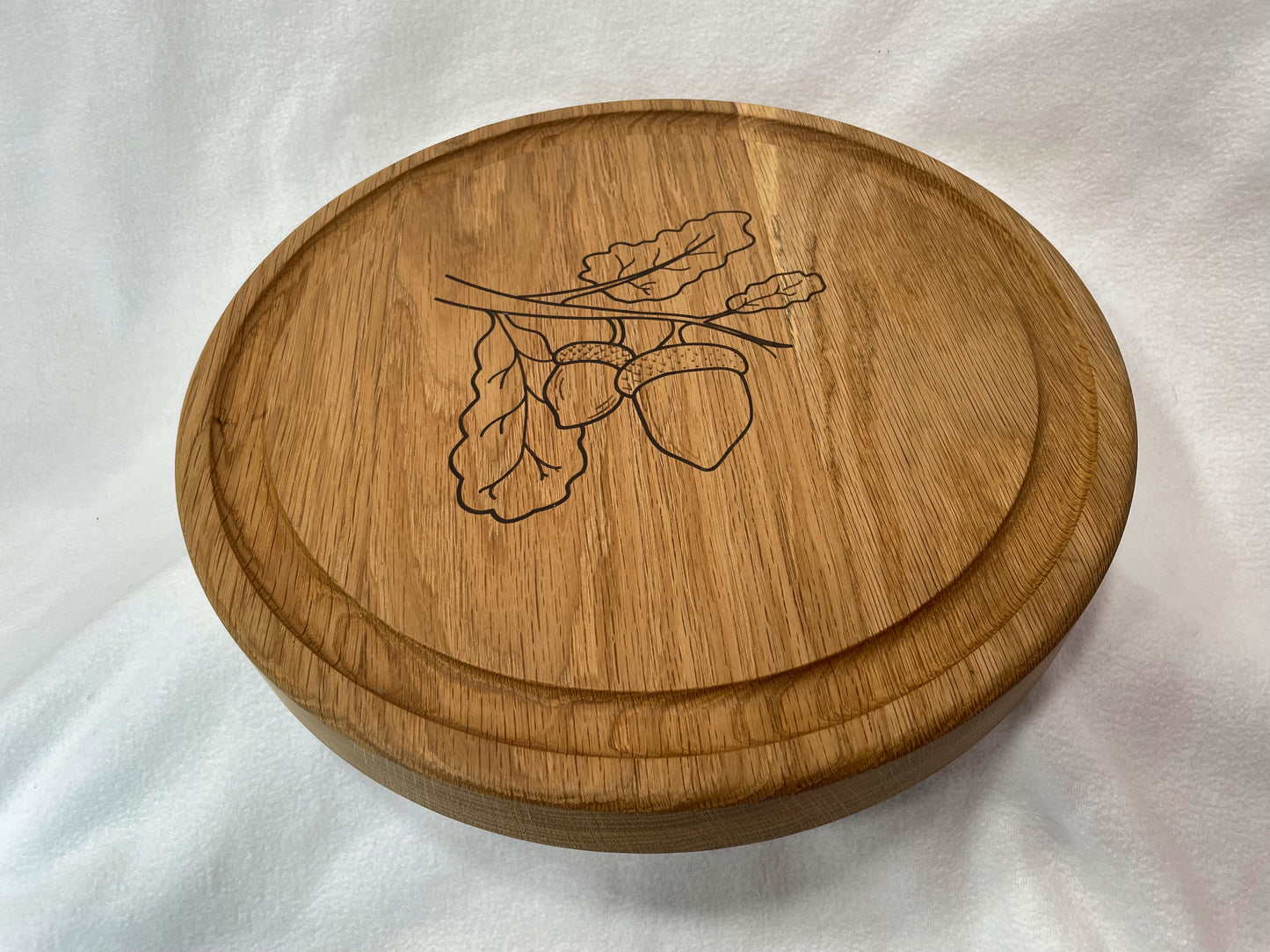 Reversible White Oak Nut Tray - Deep Serving Dish