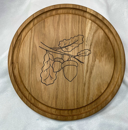Reversible White Oak Nut Tray - Deep Serving Dish