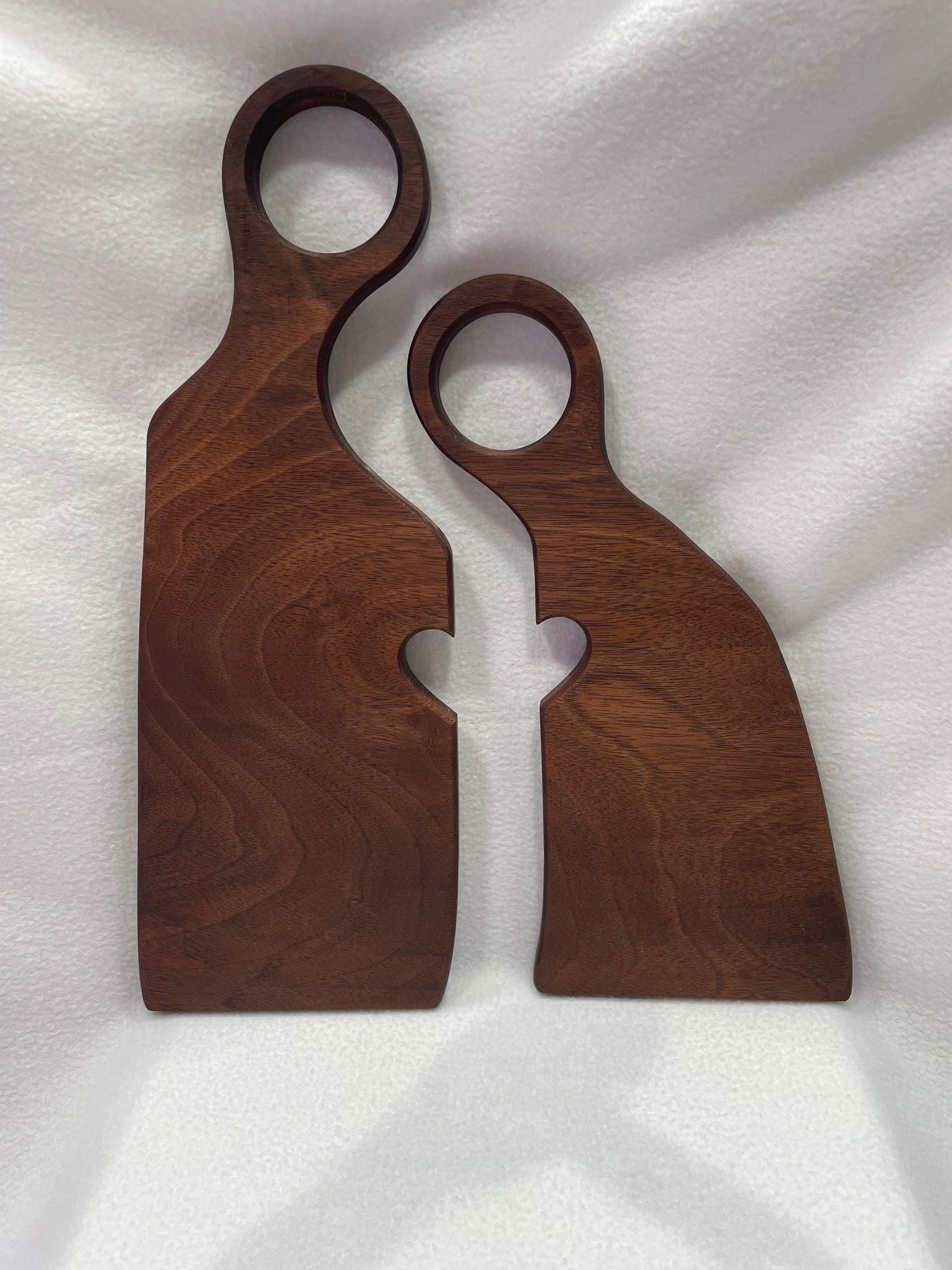 Nesting Hardwood Serving Boards w/ Heart Cutout