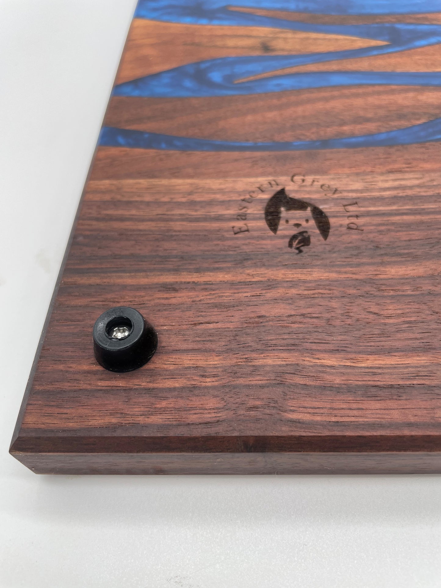 "Blue River" Walnut and Resin Charcuterie Board