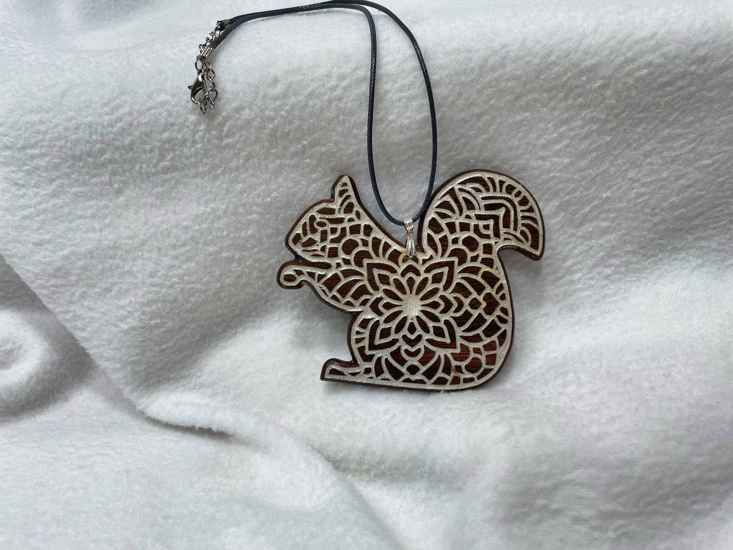 Squirrel Mandala Pendant