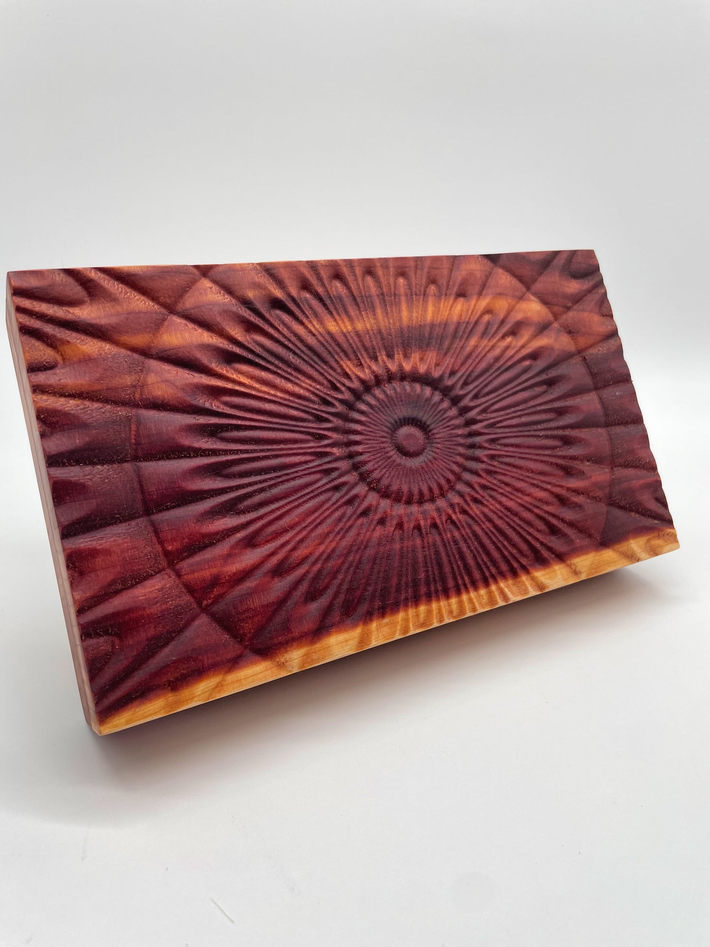 Card and Dice Game Case with Carved Lid