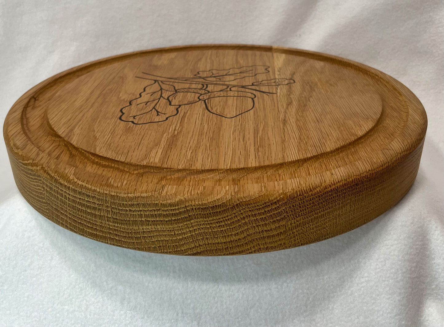 Reversible White Oak Nut Tray - Deep Serving Dish