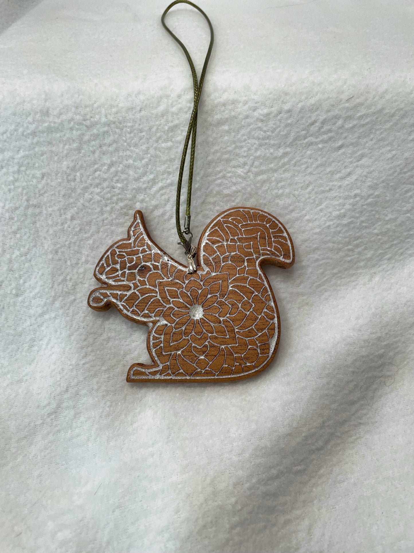 Squirrel Mandala Pendant