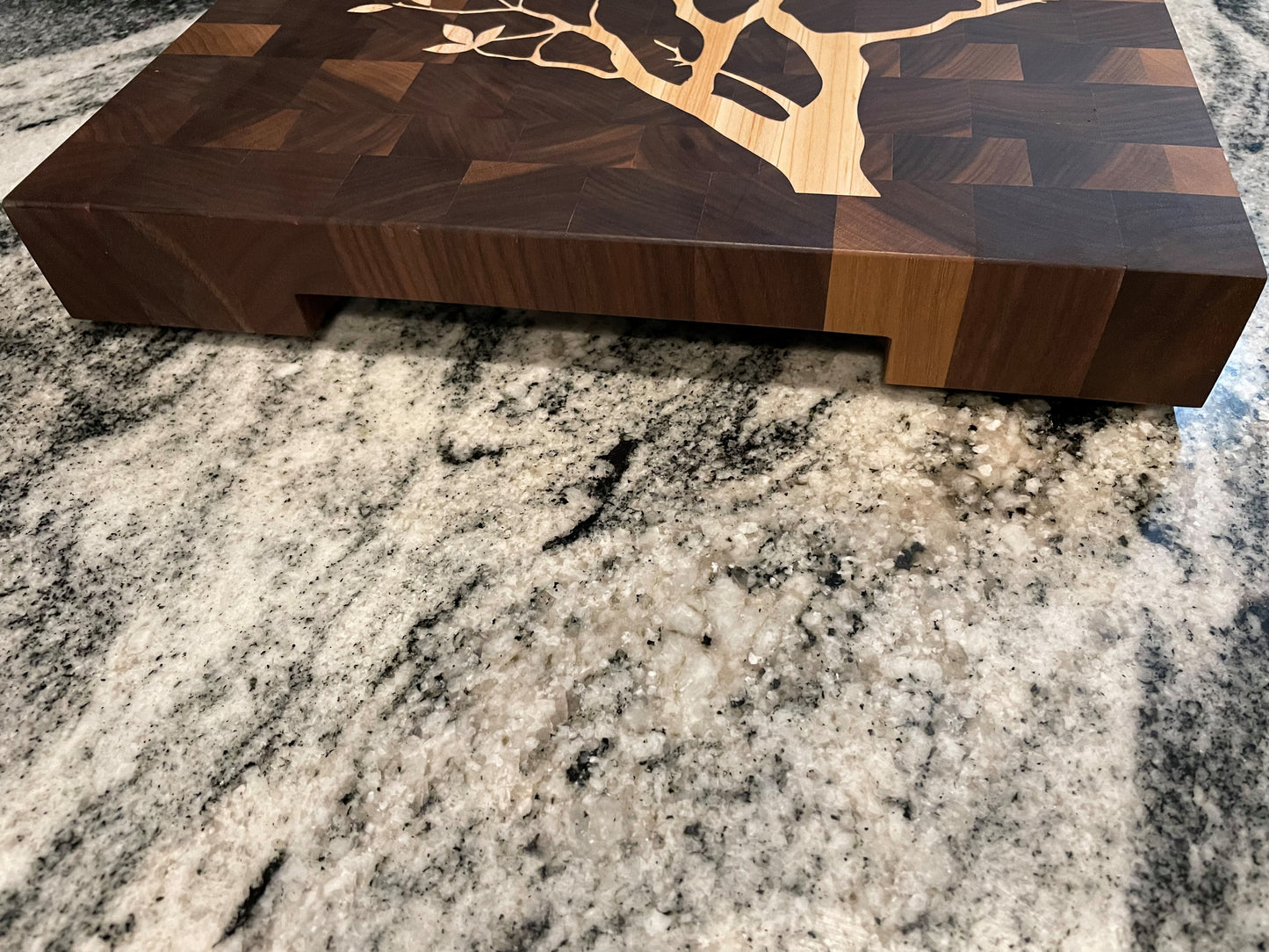 Squirrels in Love End Grain Cutting Block