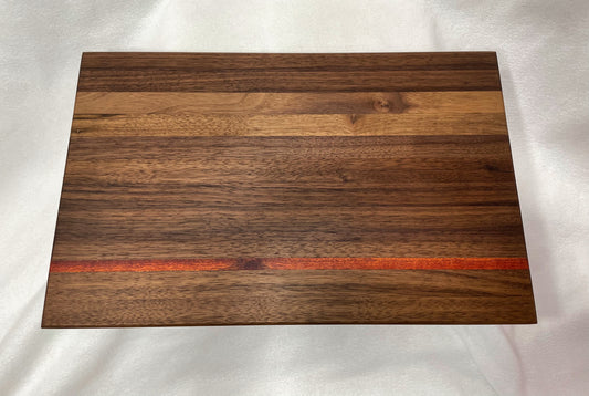 Walnut and Bloodwood Cutting Board - Edge Grain