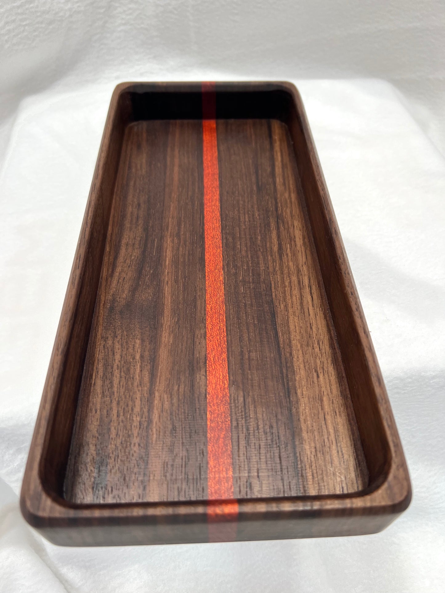 Black Walnut and Bloodwood Hardwood Valet Tray