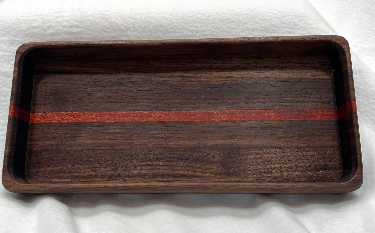 Black Walnut and Bloodwood Hardwood Valet Tray