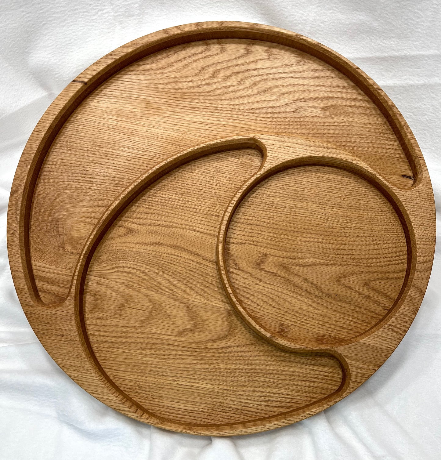 Large White Oak Nut Tray / Party Platter Centerpiece