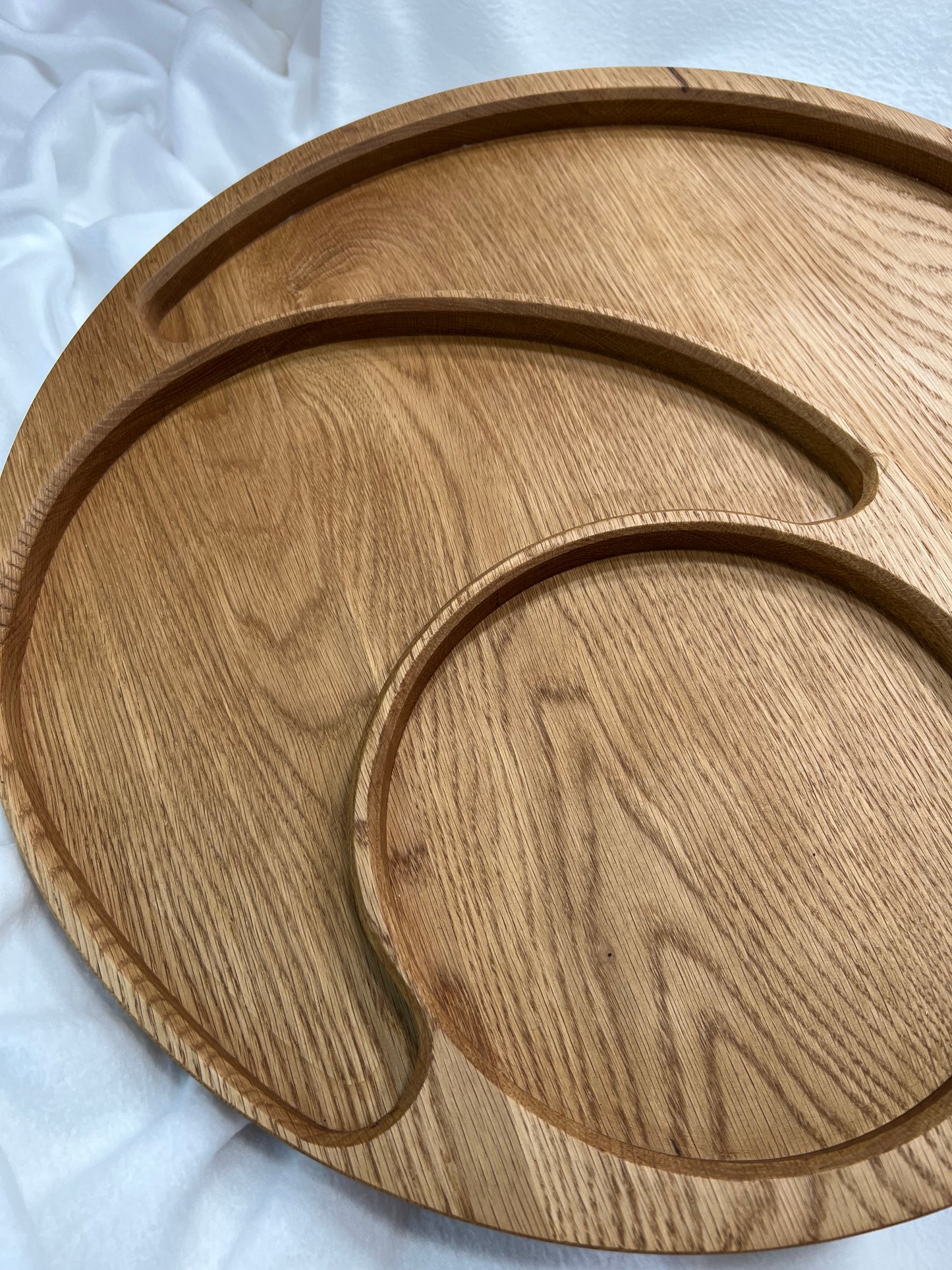 Large White Oak Nut Tray / Party Platter Centerpiece