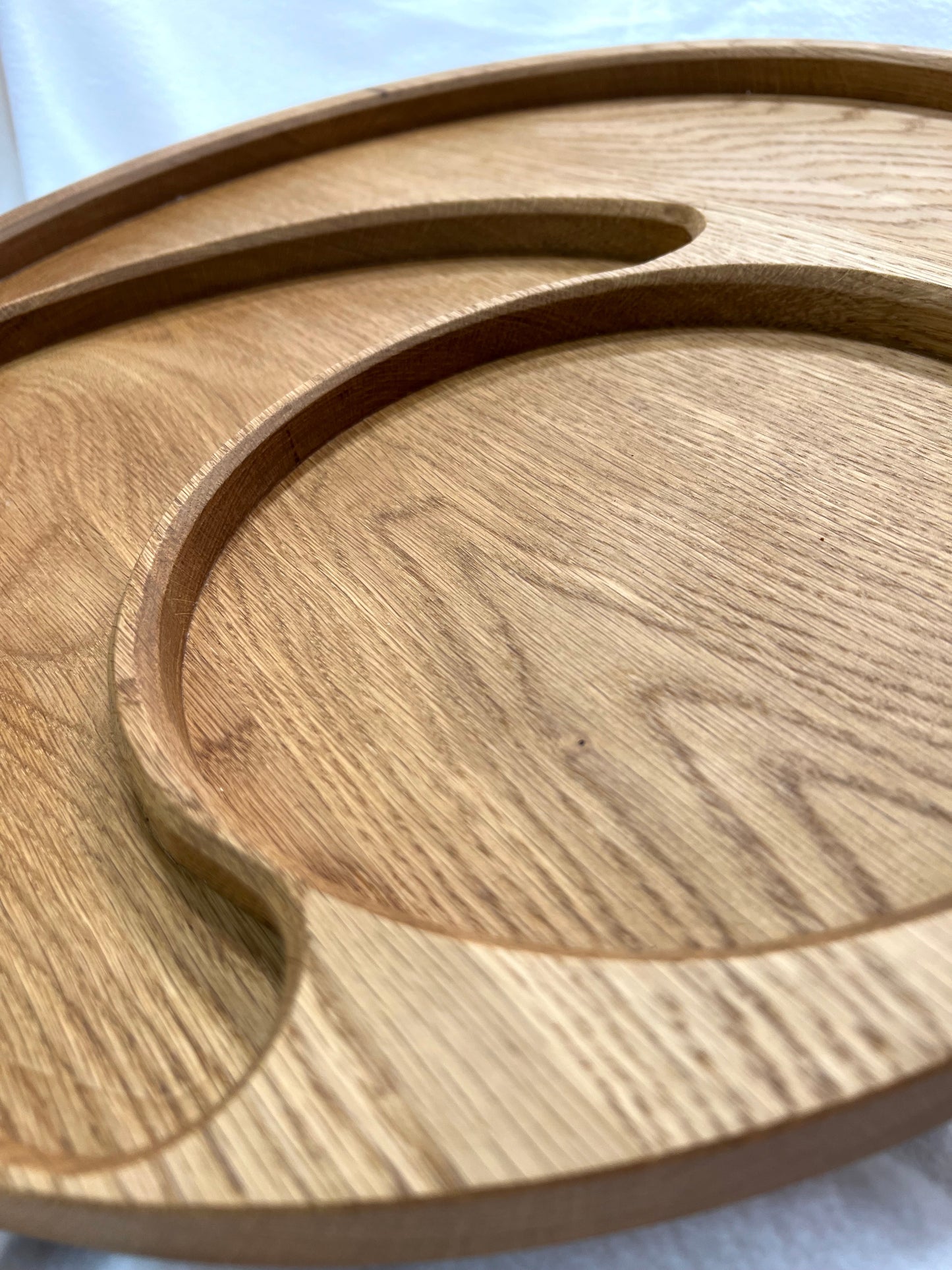 Large White Oak Nut Tray / Party Platter Centerpiece