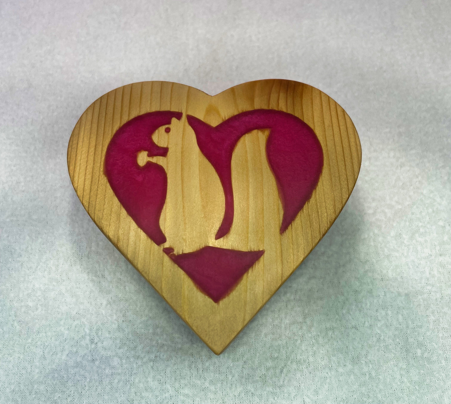Squirrel Heart Cedar Box