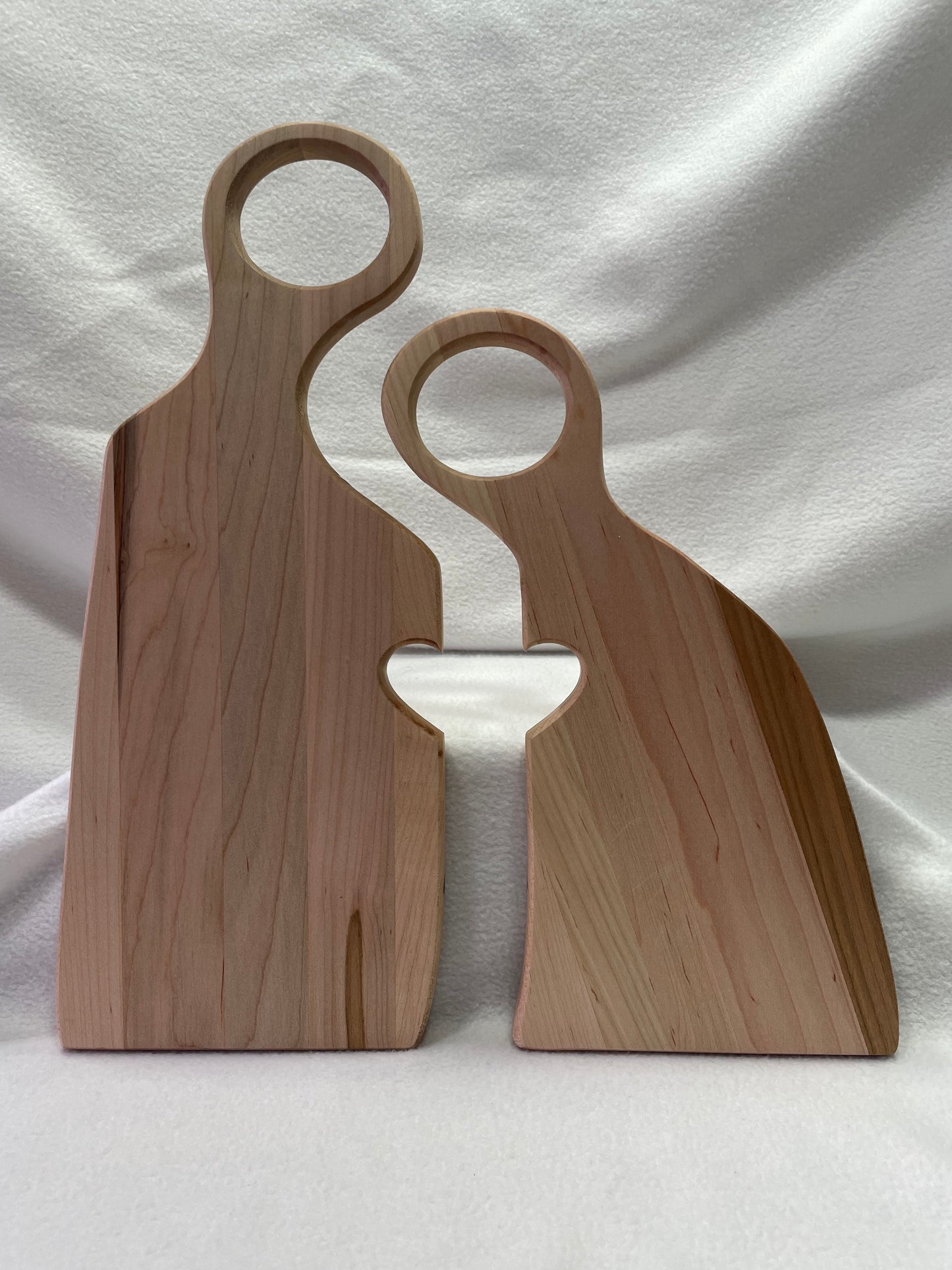 Nesting Hardwood Serving Boards w/ Heart Cutout