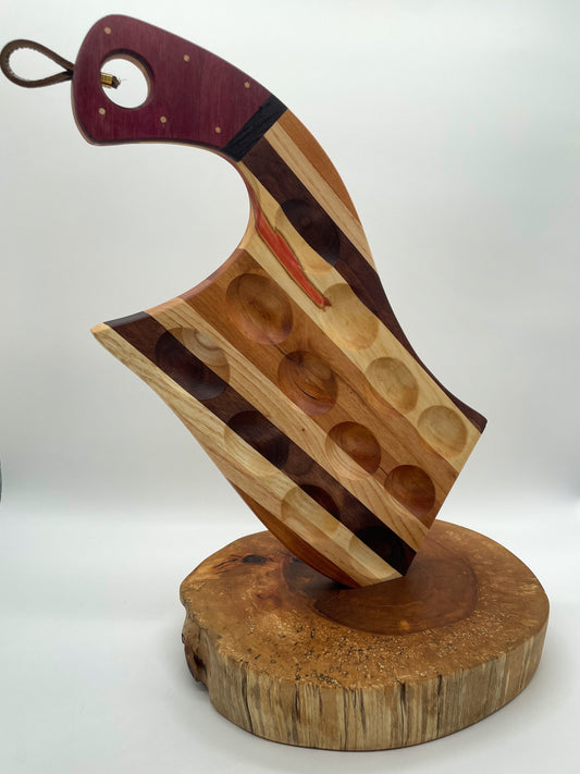 Hardwood Cleaver Deviled Egg Platter