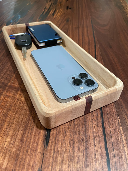 Maple and Bloodwood Valet Tray