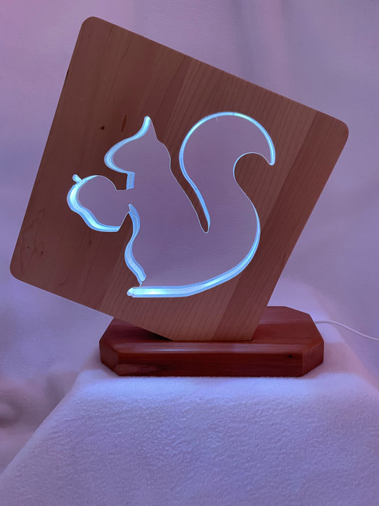 Squirrel Night Light with Stand - Large