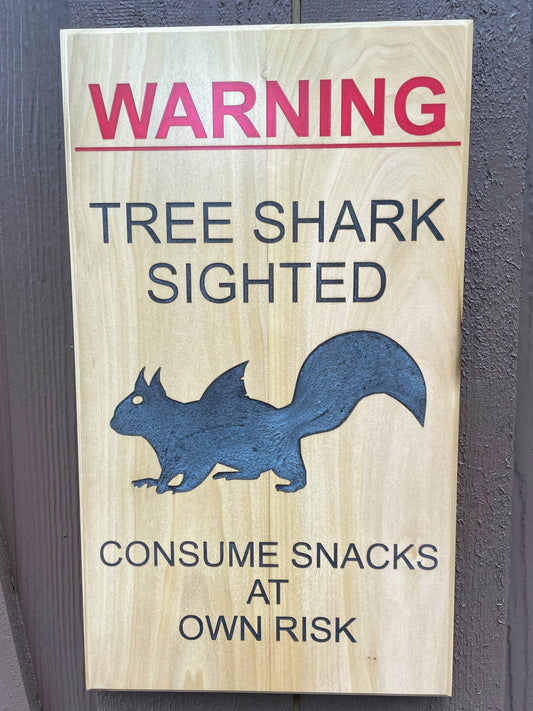 Tree Shark Sign
