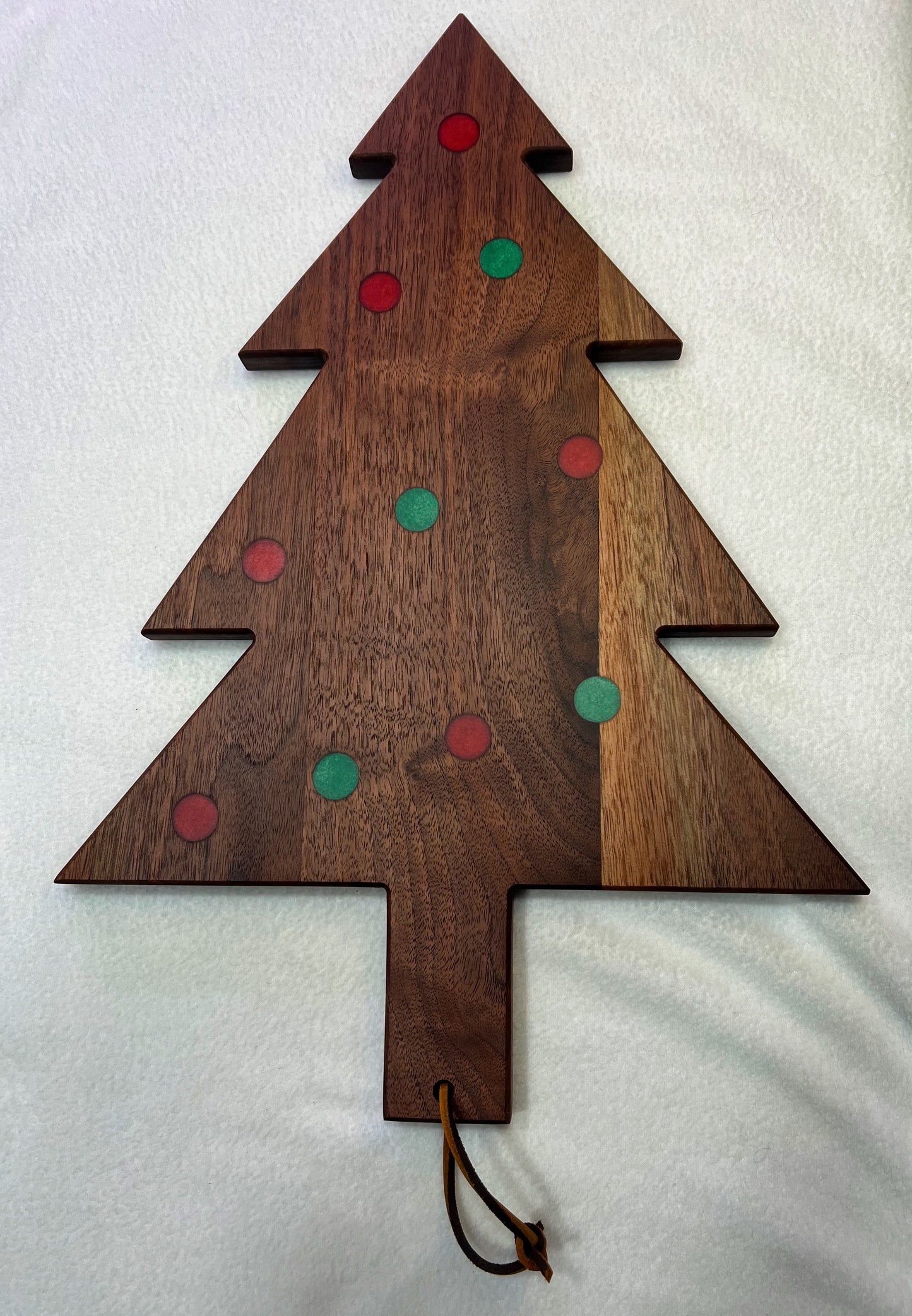 Hardwood Christmas Tree Serving Board