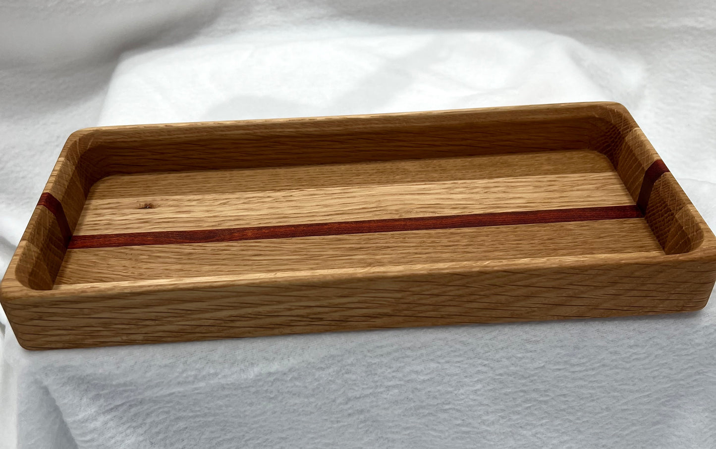 White Oak and Bloodwood Valet Tray